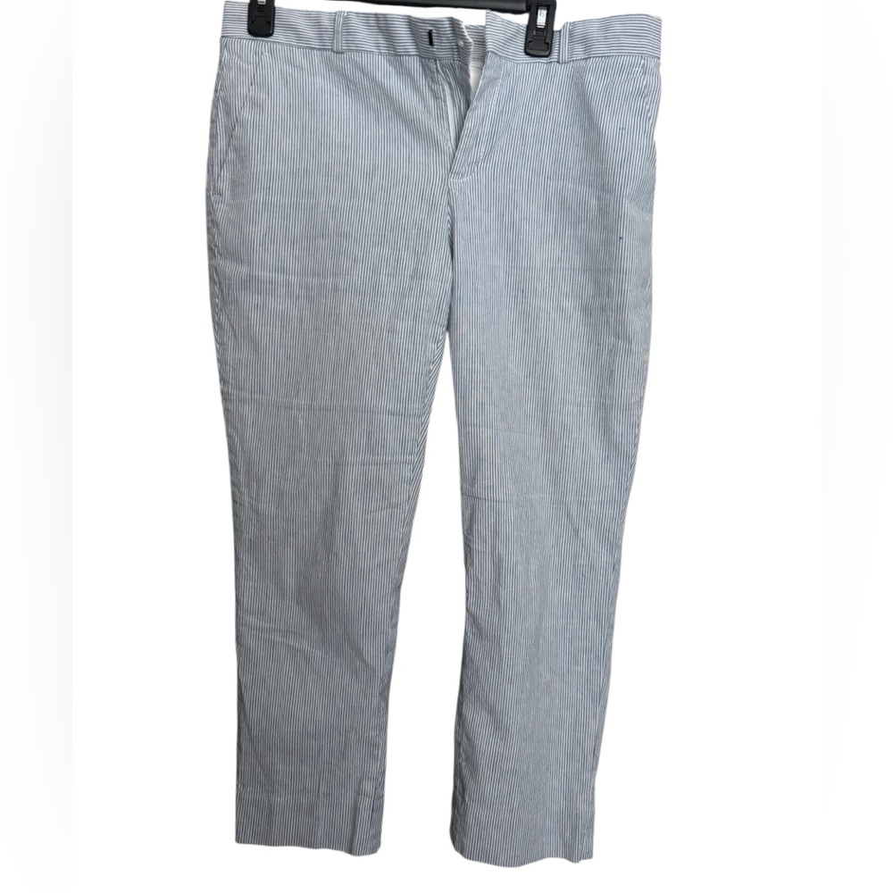Banana Republic Avery Blue and White Striped Pants